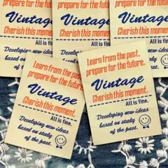 タグ※18枚※Vintage※ベージュ※スマイル※アメリカン※ハンドメイドに