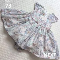 NEXT　ボタニカル柄ワンピース　3-6m73のサムネイル