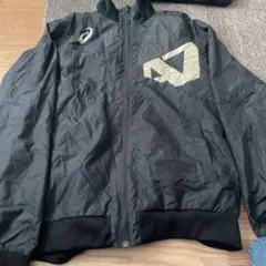ASICS ブラック ジャケット
