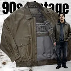 ▪️極上羊革▪️90s STRATH CONAR A-2　レザー　フライトジャケット