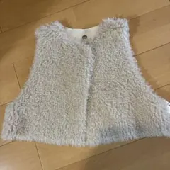 エコファー　ベージュ　ジレ