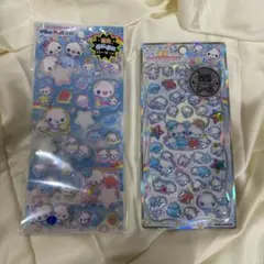 あわわちゃん　光るジュエルプチドロップ　ピカプニシール　２枚セット