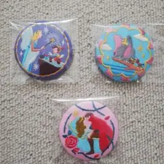 【匿名配送】ディズニー刺繍缶バッジ　3種セット
