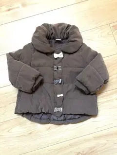 プティマイン　petit main 中綿リボンアウタージャケット90