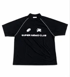 SUPER NEMO CLUB ポロシャツ ブラック Tシャツ