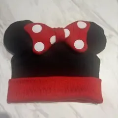 ミニーマウス 耳付きニット帽