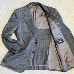 BURBERRY バーバリー テーラードジャケット ウール シルク S チェックのサムネイル