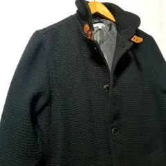 メンズ ジャケット コート 黒色 シンプル 上品 おしゃれ 秋冬 防寒 アウター