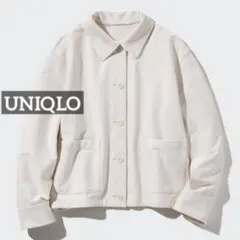 k0461 UNIQLO ジャージーリラックスジャケット ナチュラル