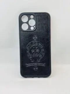 新品 iPhone 14 Pro Max ￼ブラックレザー風ハードケース