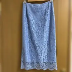 ユナイテッドアローズ　花柄レースタイトスカート