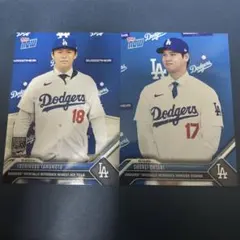 toppsnow 大谷翔平 山本由伸 2枚セット ドジャース