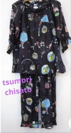 新品未使用　tsumori chisato 夏物パジャマ　黒　Mサイズ　ワコールのサムネイル