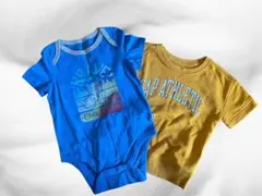 新品あり★Baby GAP 2点セット ロンパース Tシャツ 80 12-18m