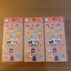 ハローキティ キャラクターシール ×3