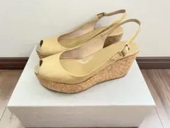 JIMMY CHOO エナメル コルクソール サンダルのサムネイル