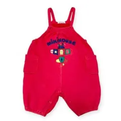 ミキハウス 90 ロンパース オーバーオール レトロ レア ビンテージ 秋冬物