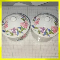 錦松梅 有田焼 光峰作 食器 器 2つセット 花柄のサムネイル