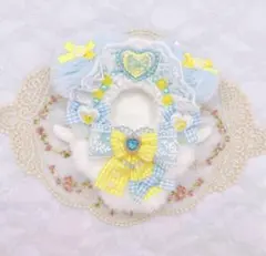 10~12cm ぬい服　にじぱぺっと ビーズヘッドドレスわんちゃん　HH