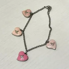 Viviennewest wood ハート型チャームのブレスレット