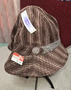 ブラウン コーデュロイ バケットハット