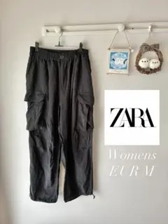 ZARA カーゴパンツ ブラック M