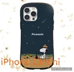送料無料 スヌーピー 星空キャンプ iPhone12miniケース