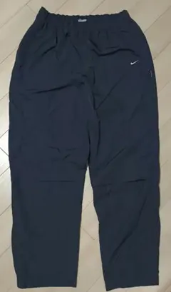 90s ナイキ ソロ スウッシュ ウーブン 黒タグ XL ネイビー