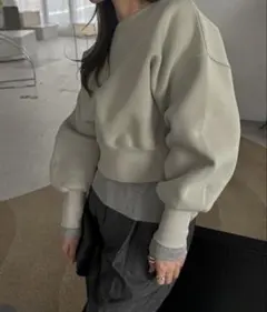 バルーンスリーブ スウェット FREEサイズ