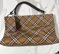 BURBERRY ブルーレーベル　チェック柄トートバッグ 中型