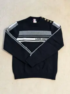 ルイヴィトン ハーフ＆ハーフ モノグラム カシミヤ ニット セーター L