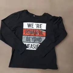 男の子　黒ロングTシャツ　150cm