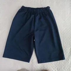 ネイビー ハーフパンツ体操服 ウエストゴム 160