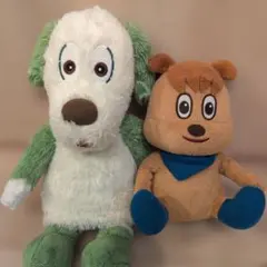 ワンワンとジャンジャンの仲良しセット 約30cmと約20cm