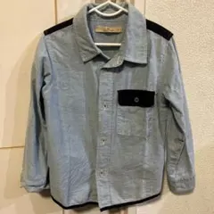 GLOBAL WORK XL 長袖デニム風シャツ