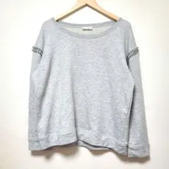ZARA　袖ビジュー付き　トレーナー　スウェット