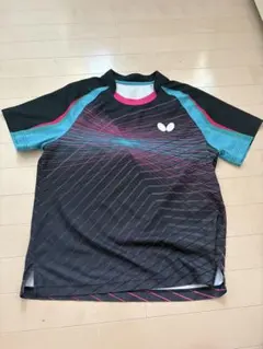 Butterfly 卓球ウェア ブラック/ターコイズ/ピンク