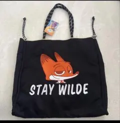 しまむら　ズートピア　ニック　黒　バッグ　ディズニー