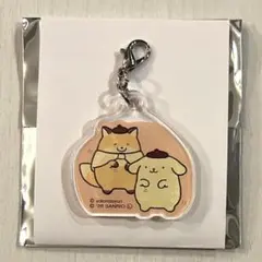 なんでもいきもの　サンリオ　だめぎつね　ポムポムプリン　ポイントアクリルチャーム