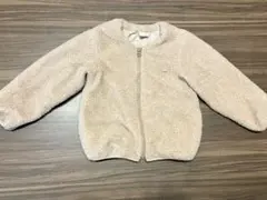 petit main ボアジャケット キッズ ベージュ