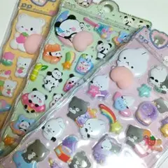 おしりシール　ぷにぷにシール　ぷくぷくシール　３D　立体シール　人気　シール帳