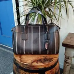 COACH ハンドバッグ ストライプ柄のサムネイル