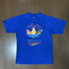 adidas アディダス　半袖Tシャツ　ブルー
