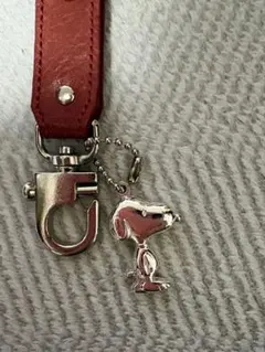 SNOOPY スヌーピー キーホルダー レッド