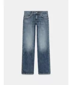 zara ザラ　TRF スラング　ローライズ　スタッズ　デニムパンツ 34