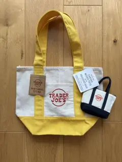 新品 TRADER JOE'S ミニキャンバストート マイクロトート エコバッグ