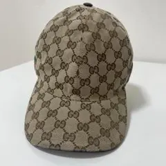 GUCCI グッチ GGキャンバスキャップ帽子 Lサイズ 200035 【中古】