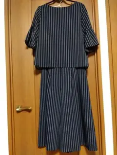 フレアスリーブブラウス&ワイドパンツ セット Lsize ベルメゾン フォーマル