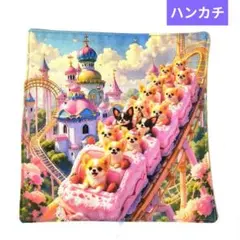 332】ハンドメイド★チワワ★ガーゼハンカチ　4枚セット