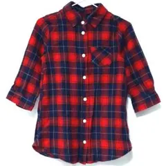 子供服 チェックシャツ シャツワンピース キッズ